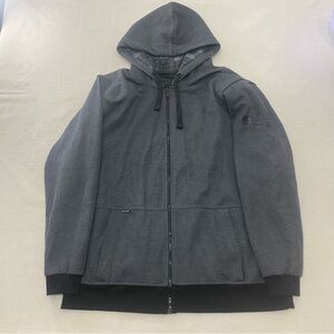 Street & Steel Jacket Men 2XL Kickstarter Moto Hoodie Armor Padded Motorcycle